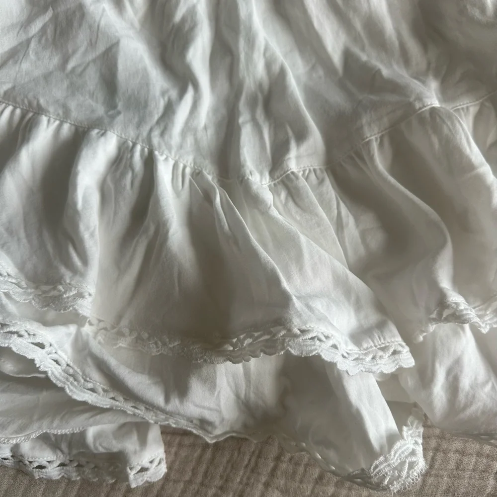 White Ruffled Skort - Picture 3 of 4